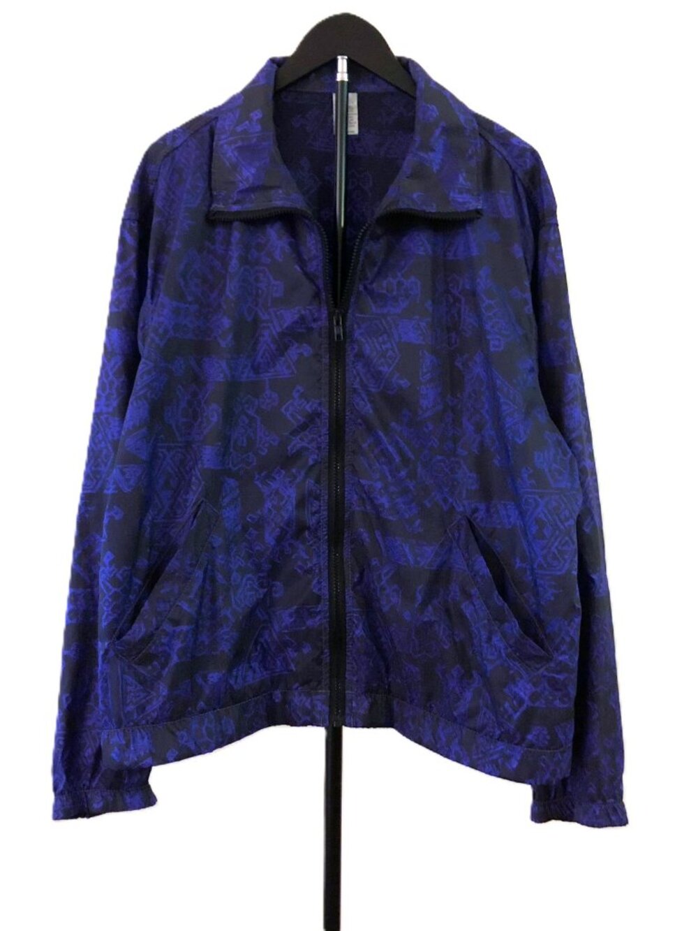Vintage Rail Riders Nylon Windbreaker Jacket Purple Paisley Lightweight Unisex M